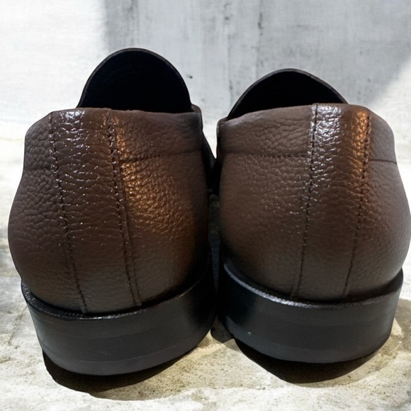 Boss Brown Leather Penny Loafers main image 6